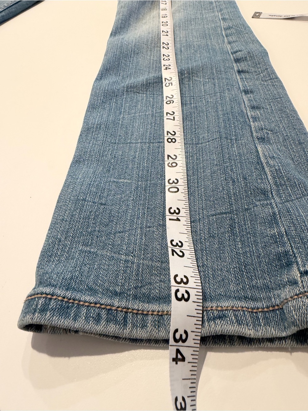 Aeropostale Women's Light Blue Distressed Bootcut Jeans Size 0 light wash holes - Picture 9 of 10